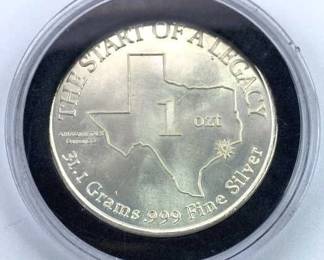 1oz Silver Vintage TX Hart Pharmacy .999 Round