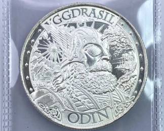 1oz 999 Odin Silver Round