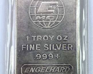 1oz 999 Engelhard Silver Bar