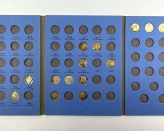 Whitman Roosevelt Dime Book w/ 15 Silver Dimes