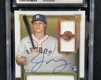 Jake Meyers Rookie Patch Auto CSG 8.5 Thick Card