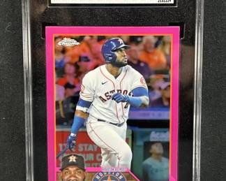 Yordan Alvarez '23 Topps Pink Refractor SGC 9.5