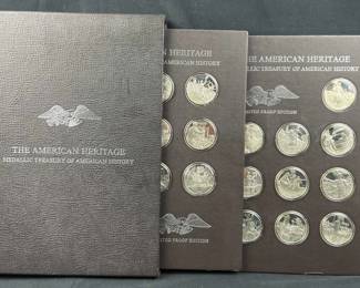 (20) Sterling Rounds, American Heritage Set