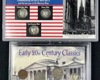 Early 20th Century +End of WWII Sets w/ Silver
