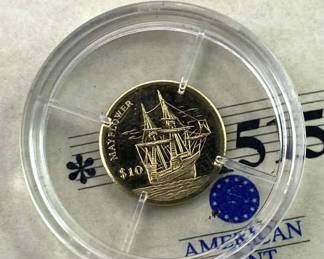1/2 Gram 14K Gold Mayflower Mini $10