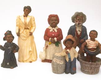 Set of 6 All God's Children Figurines by Martha Holcomb