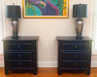 Solid Wooden 4 Piece Bedroom Set Chest of Drawers, Hutch / Armoire, 2 Matching Night Stands