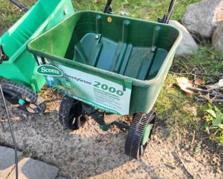 Spread the love. Okay, maybe not love but at least some fertilizer or seed. 