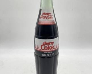 RARE Cherry Coke Glass Bottle Sealed