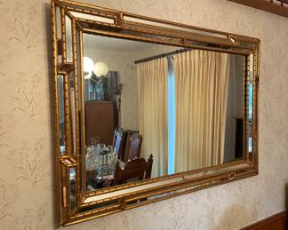 Antique gold mirror