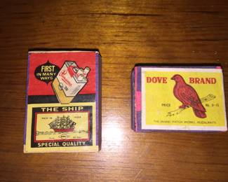 The graphics on these matchbox-sized pieces make them worth saving. 