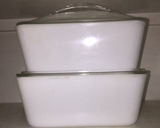 Westinghouse baking  and storage pans are bigger than typical loaf pans. These oldies are in great condition 
