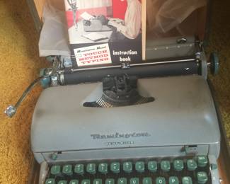 OK, who doesn’t want to try this 1950s Remington typewriter? An electric and a newer manual typewriter are also available along with ribbons, correction tape and eraser brushes. 