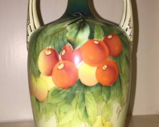 Fruit stars on this porcelain piece. 