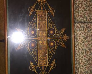 Coffee table with intricate design js a true conversation starter. 