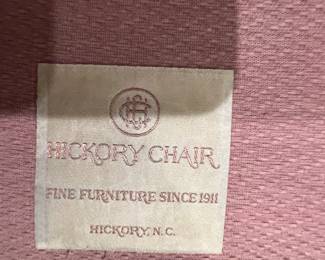 The chair is made by Hickory Chair, from Hickory, NC.