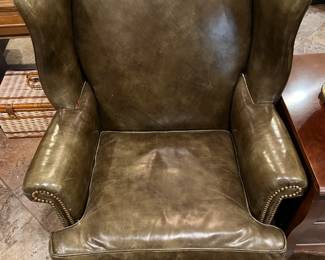 This overstuffed chair looks really, really comfortable for a nice long reading session.  