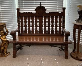 You're looking at a very nice wooden bench you know you want to take home with you.  