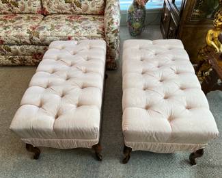 Here we have a pair of white couches that add a touch of class to nearly every room.