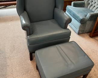 This chair and footrest is from Ethan Allen, not Chazan's.