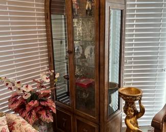 This is the left-hand curio cabinet when the doors are closed.