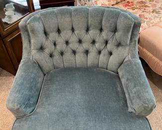 Here's a mystery for you: is this the same chair as the other picture, or are there two different matching chairs?  Come by the sale to find out.