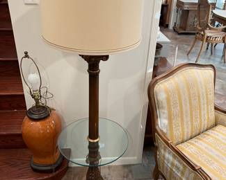 Don't miss this standing lamp & table combination.