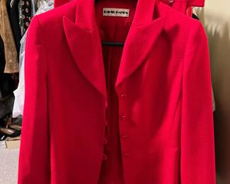 David Hayes jacket in red.