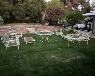 And this photo shows the framework of the patio furniture.