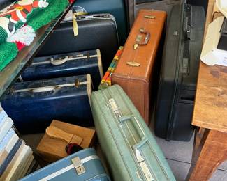 The older hard-sided luggage items are still very useful in travelling.