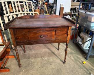 Antique table with drawer 
