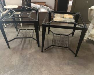 End tables. Needs some love. Needs glass or/and tile. Also to be tightened 