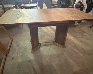 Antique table extended out