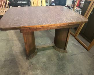 Antique table not extended 