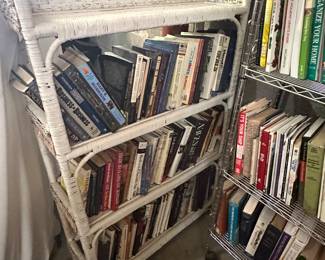 Wicker shelf
More books. We’re making book deals 