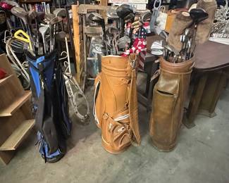 Plenty of golf clubs 