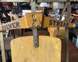 Upclose of vintage sled