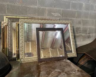 Mirrors. Tons of mirrors. Vary in size & style 