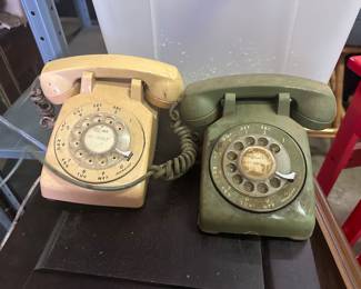 Old school vintage rotary phone 