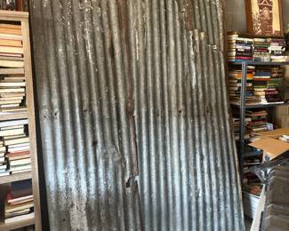 Tin sheets. These are 8 feet tall. 
7 full sheets/1 partial sheet 