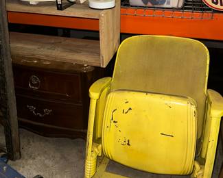 Painted theater seat