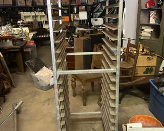 Rolling bakery style cart