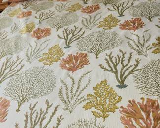 King Drexel Heritage bed, padded head/footboards, 2 night stands, large dresser. (staging pieces)