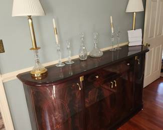 Server and 2 crystal lamps (may be purchased, but not removed until the home sells-stagers)