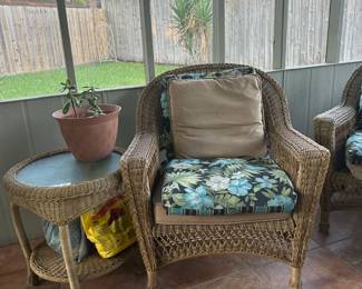 Patio chairs and table