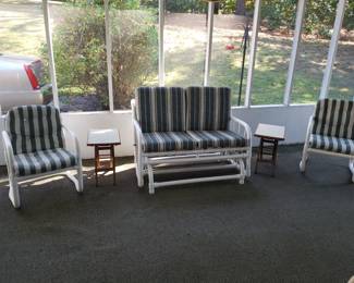 Nice PVC glider and chairs