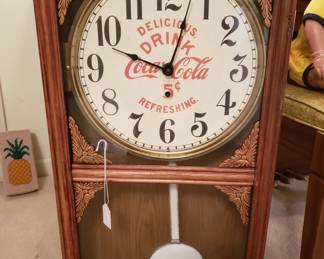 Antique Coca-Cola Clock