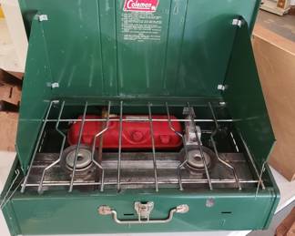 Coleman stove for camping