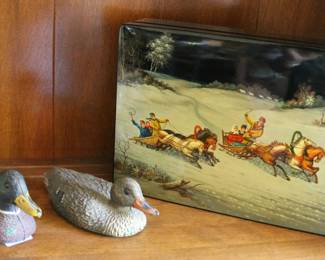 HANDPAINTED GERMAN BOX AND DECOY STORE DISPLAYS