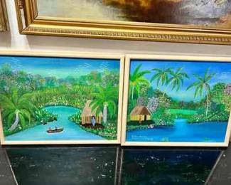 (2) Elena Pineda Paintings
